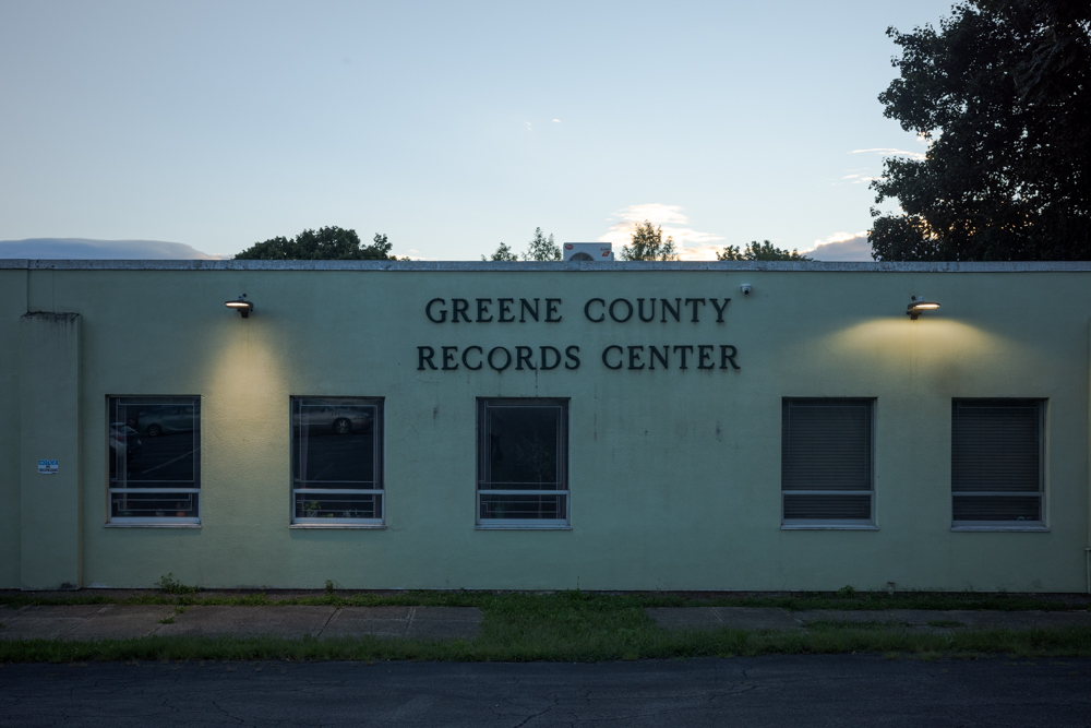 Greene County Records Center, Dusk