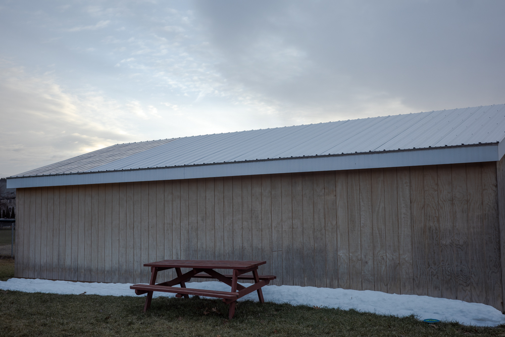 Red Picnic Table