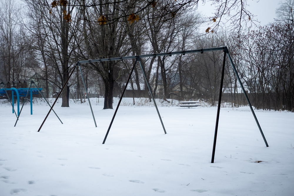 Winter Swing Set